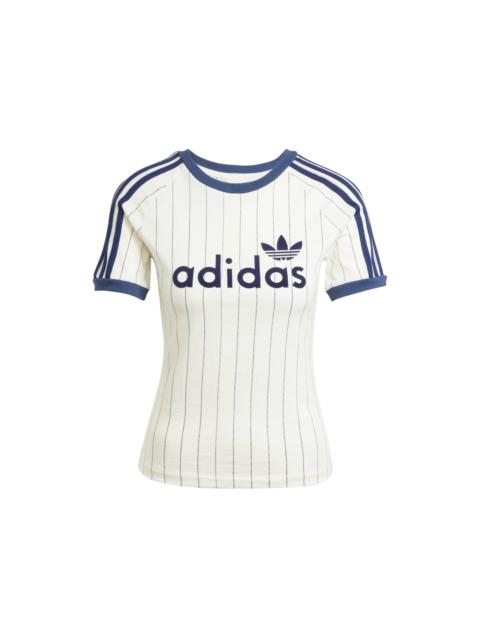 adidas adidas Women's Linear Graphic Cali Tee Off White/Night Indigo