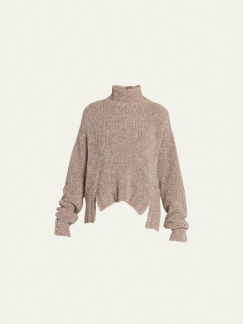 GIORGIO ARMANI Cashmere Silk Boucle Turtleneck