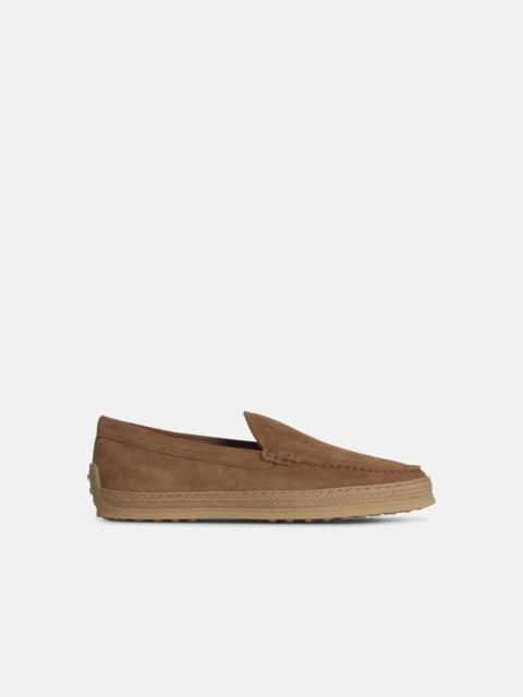 BEIGE SUEDE LOAFERS