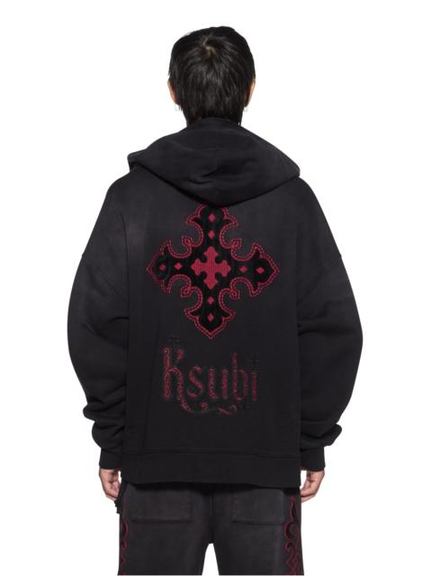 Ksubi PAISE EKCESS HOODIE BLACK FADE