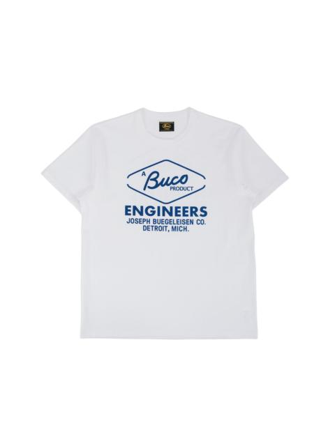 The Real McCoys BC26001 Buco Tee / Buco Engineers White
