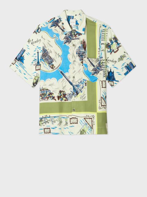 Paul Smith 'London Scarf' Print Viscose Shirt