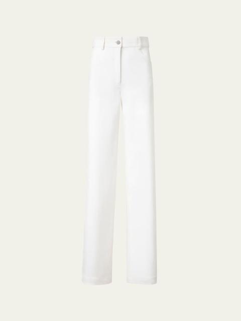 AKRIS Cooper Wide-Leg Denim Pants