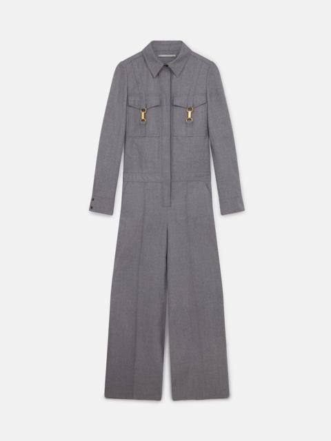 Stella McCartney Clasp-Embellished Wool Jumpsuit