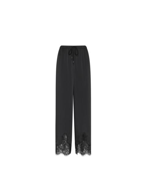 L'AGENCE Mirel Satin Lace Pant