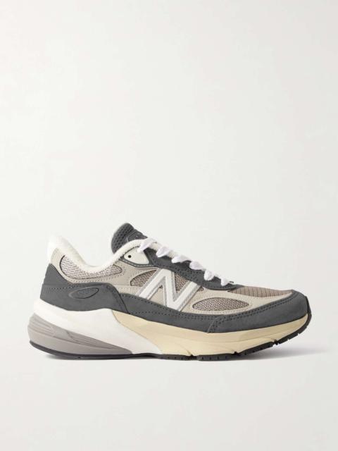 New Balance Made in USA 990V6 suede, leather and mesh sneakers