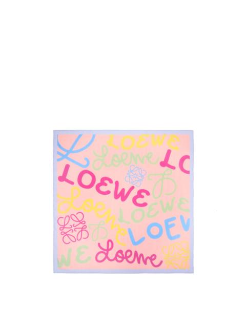 Loewe LOEWE scarf in cotton and silk