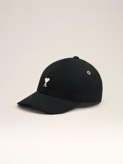 AMI Paris BLACK COTTON CAP WITH AMI DE COEUR