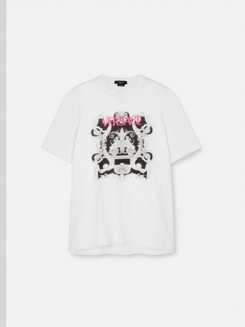 VERSACE Silver Baroque T-Shirt