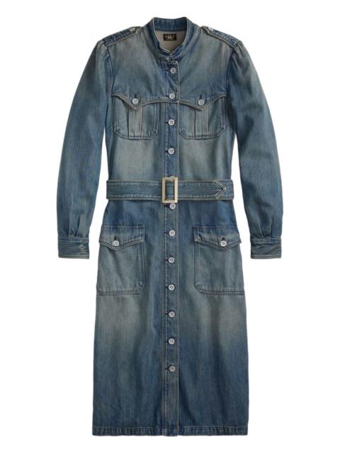 RRL by Ralph Lauren buttoned belted denim dress