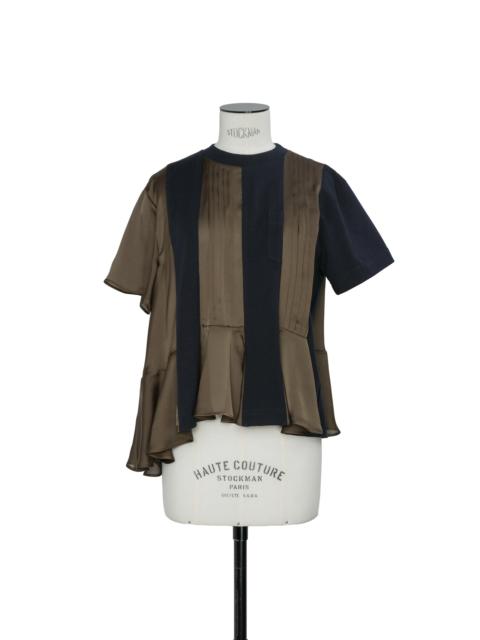 sacai Satin x Cotton Jersey T-Shirt