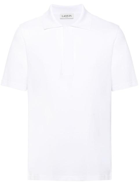 Lanvin logo-embroidered piquÃ© polo shirt