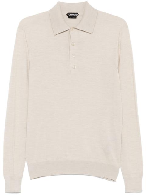 TOM FORD fine-knit polo shirt