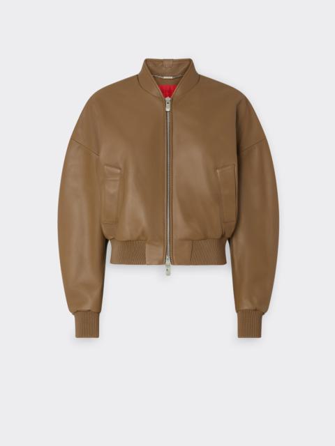 Ferrari Cropped Nappa Bomber Jacket
