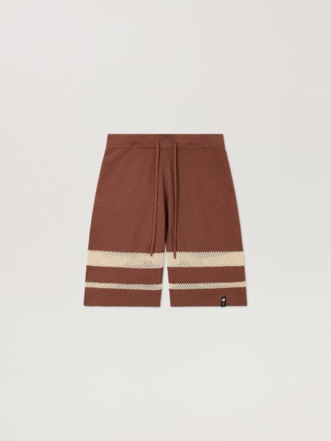 Palm Angels Palm Type Loose Knit Shorts
