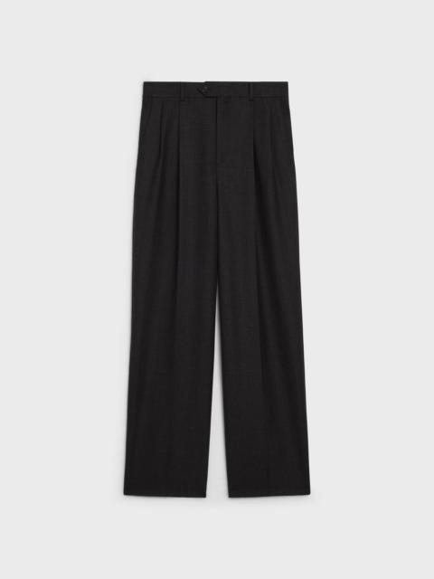 CELINE SKATE PANTS IN STRIPED WOOL GABARDINE