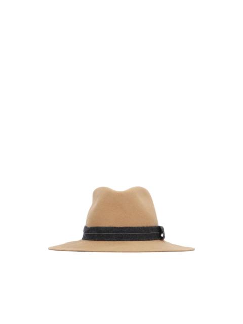 Brunello Cucinelli ribbon-trim hat