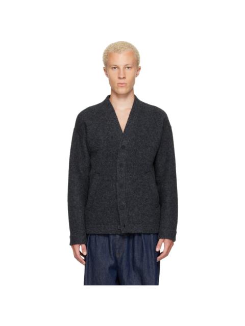 LACOSTE Gray Oversize Fit Cardigan