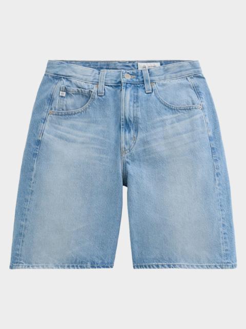 AG Jeans Hattie Wide-Leg Rigid Denim Shorts