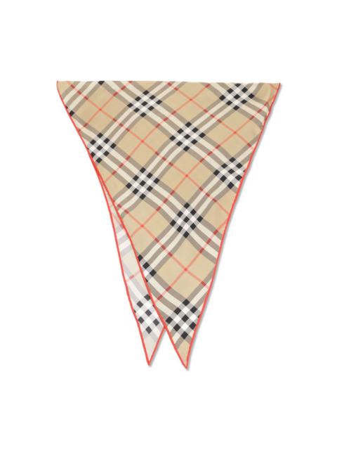 Burberry checked scarf