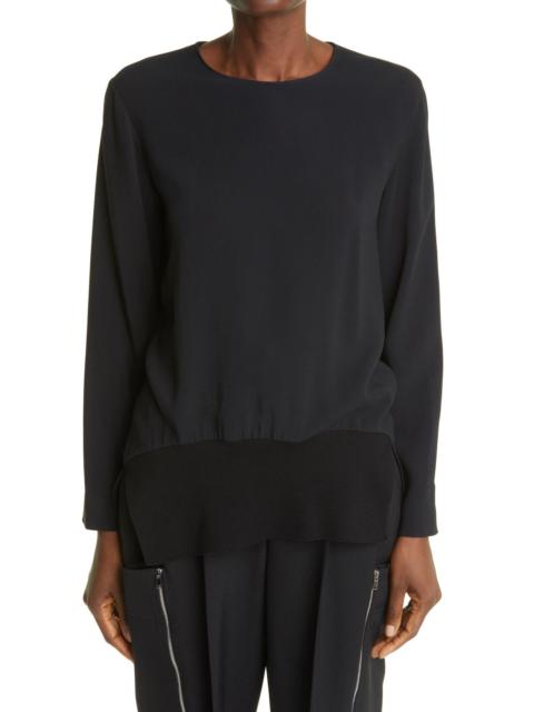 Stella McCartney Charley Stretch Cady Top in Black at Nordstrom