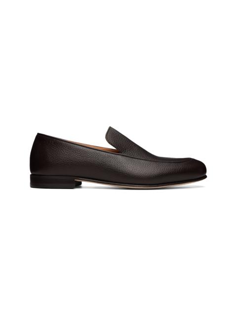 BOSS Brown Leather Loafers