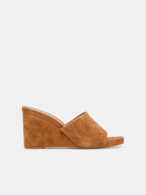 dolce vita HOLTA WEDGES BROWN SUEDE