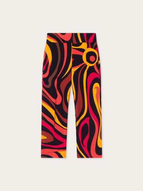 PUCCI MARMO PRINT CAPRI PANTS
