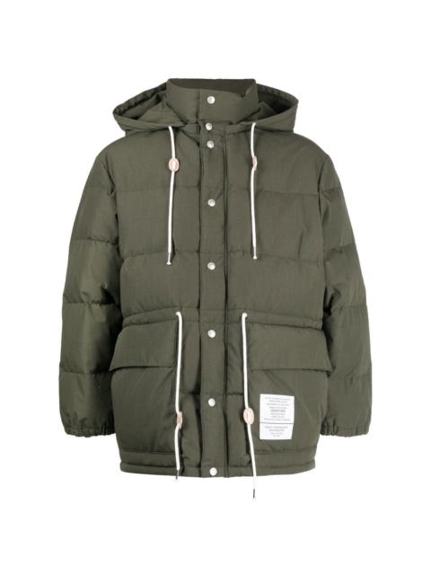 logo-patch padded jacket