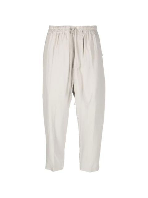Rick Owens cropped drop-crotch trousers