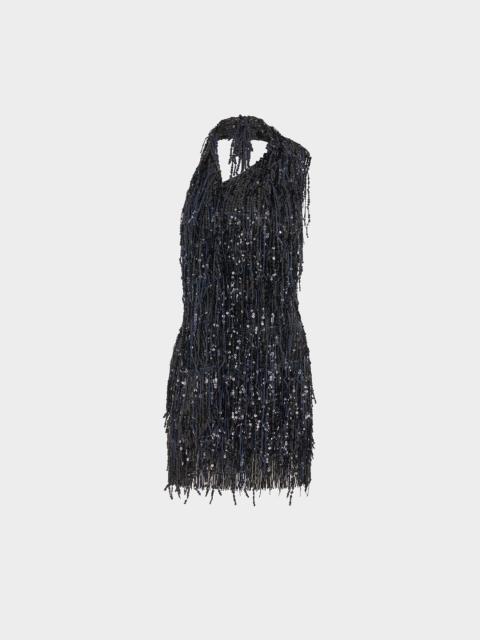 16ARLINGTON ROIA MINI DRESS IN FRINGE SEQUIN