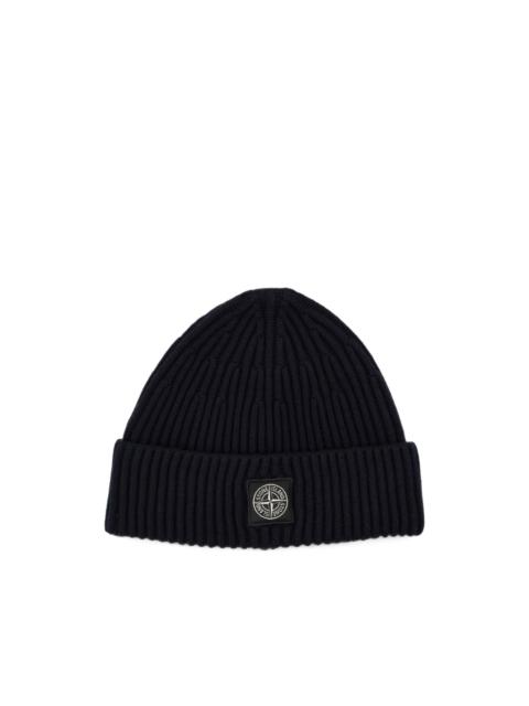 Stone Island N100002 full-rib rws-wool beanie