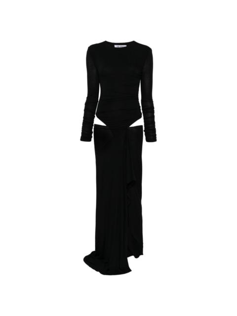 THE ATTICO cut out-detail maxi dress