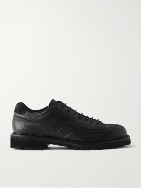 Common Projects Hiker Low Suede-Trimmed Full-Grain Leather Hiking Boots