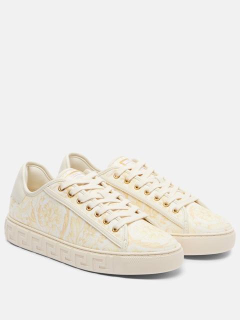 VERSACE Greca canvas sneakers