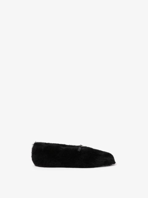 Proenza Schouler Tee Mary Jane Flats in Shearling