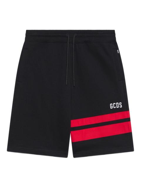 GCDS stripe-detail drawstring shorts