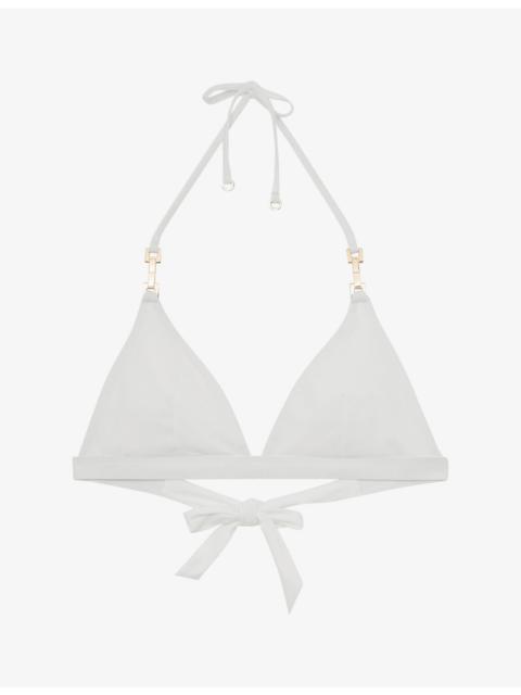 REISS Ria Halterneck Triangle Bikini Top