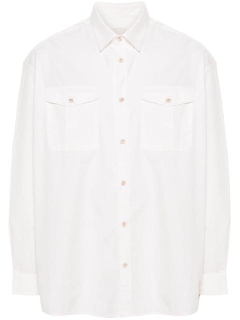 EMPORIO ARMANI chest-pockets cotton shirt