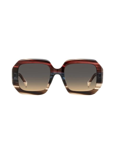 Missoni 50mm Square Sunglasses in Brown Red/Brown Ochre