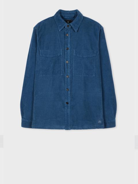 Paul Smith Mid-Blue Organic-Cotton Corduroy Overshirt