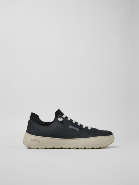 CAMPER Peu Serra Black Recycled PET Sneakers for Men.