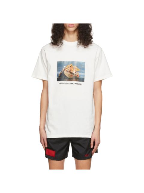 424 I'll Clean It Later I Promise Graphic Tee "White" 32424M03 226062