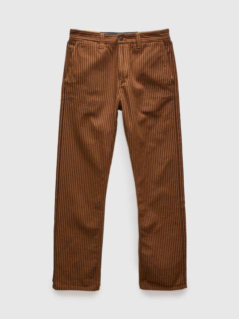 FREENOTE CLOTH Deck Pant in Brown Herringbone Dobby
