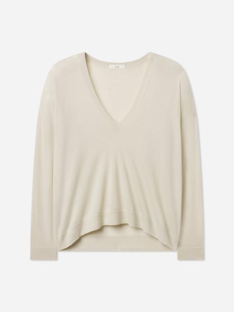 CO V-Neck Sweater in Fine Cashmere