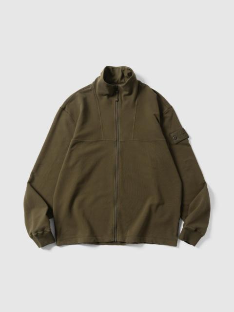 Stone Island Ghost Piece Zip Up Cardigan Military Green