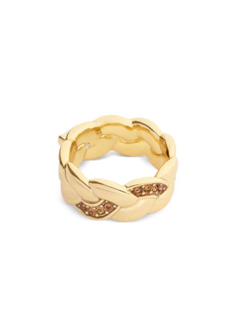 COACH braided embellished ring