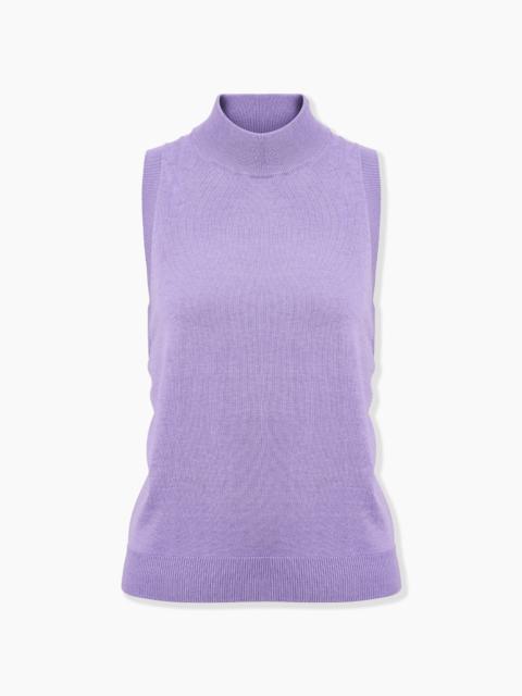 CAROLINA HERRERA Sleeveless Mock-Neck Top
