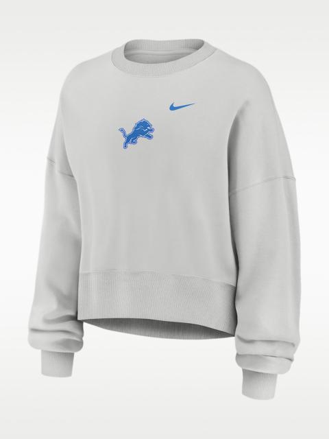 Nike Detroit Lions Primetime Phoenix Women's Nike NFL Oversized Pullover Crew