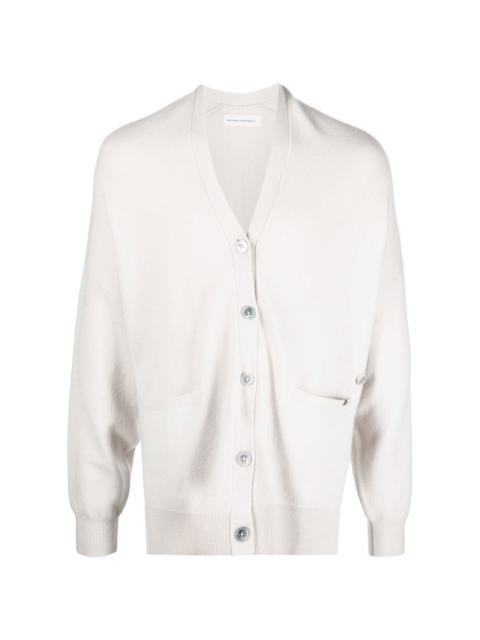 Tokyo fine-knit buttoned cardigan